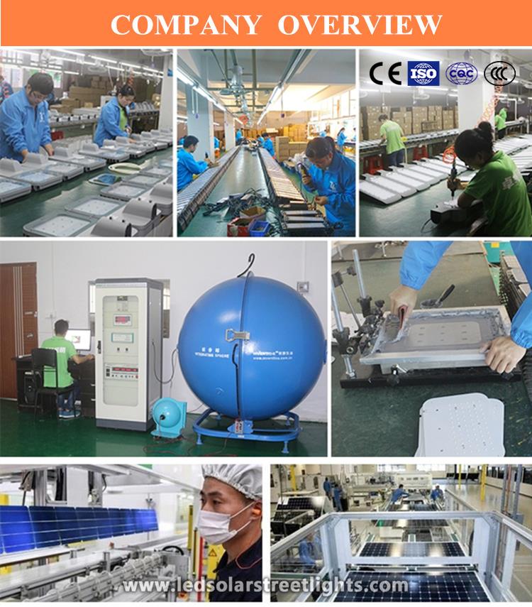 Production Process of Solar Panel Street Light of Solar Street Light with Lithium Battery